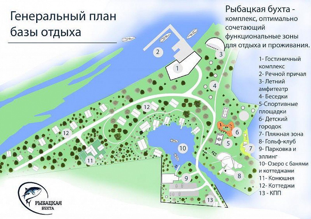 Проект планировки базы отдыха